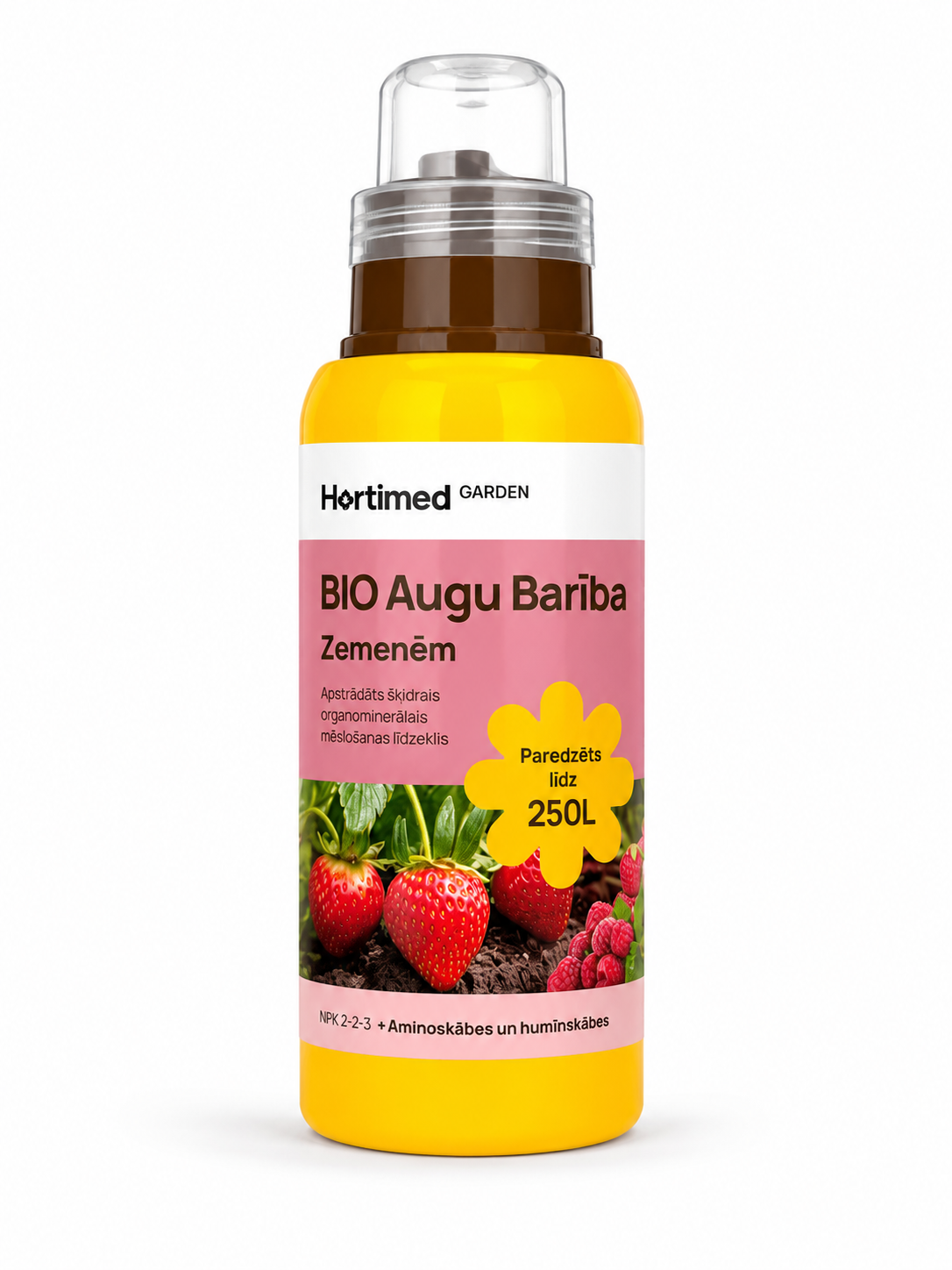 HORTIMED BIO AUGU BARĪBA ZEMENĒM, 500ML