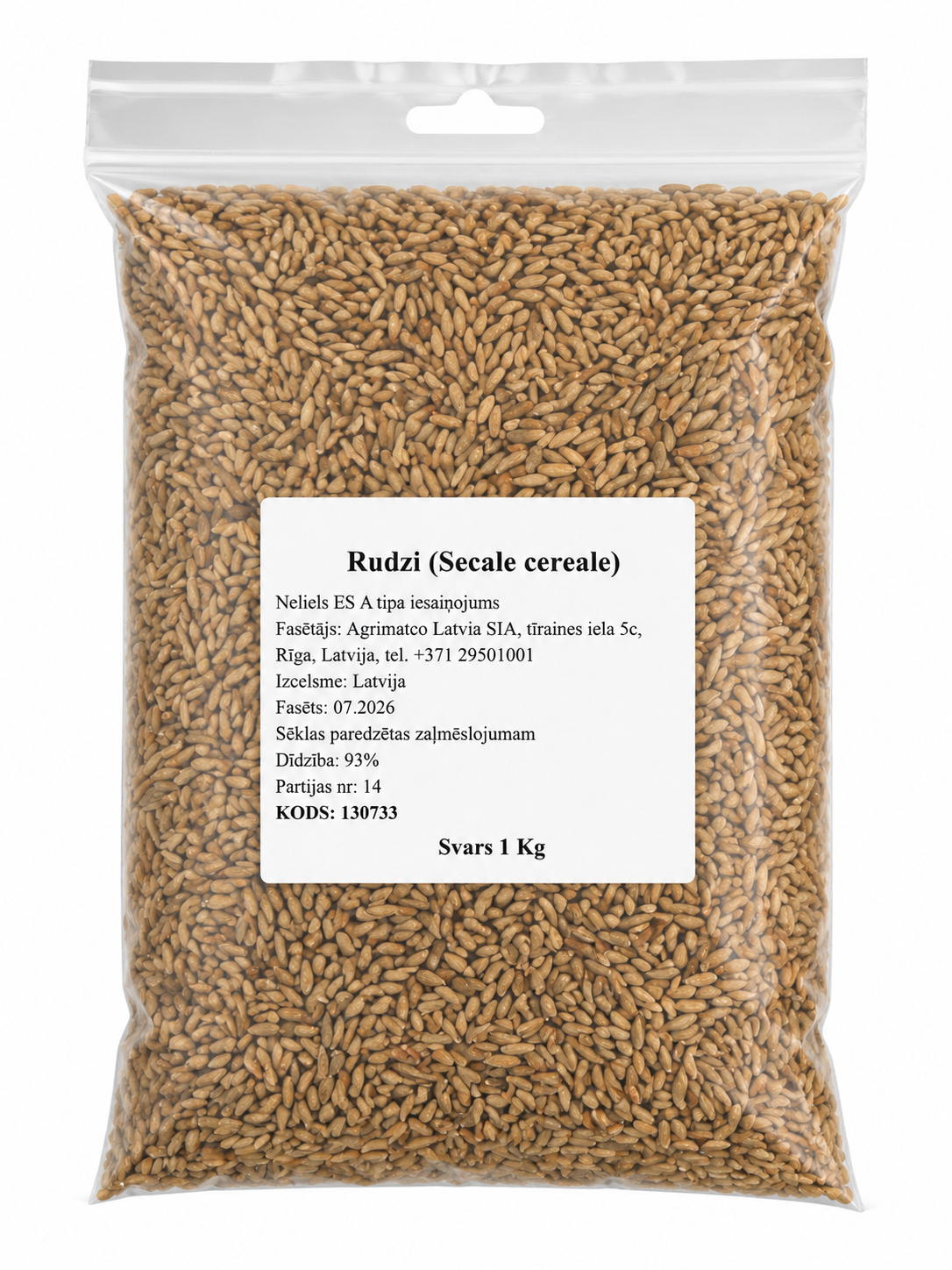 RUDZI ZAĻMĒSLOJUMAM, 1kg