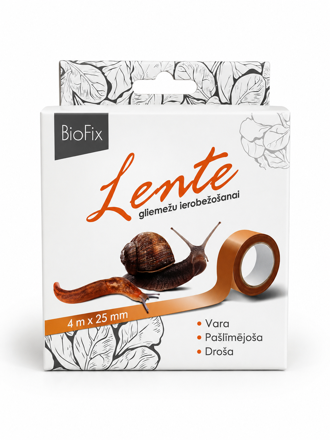 LENTE GLIEMEŽU IEROBEŽOŠANAI, 4M X 25MM