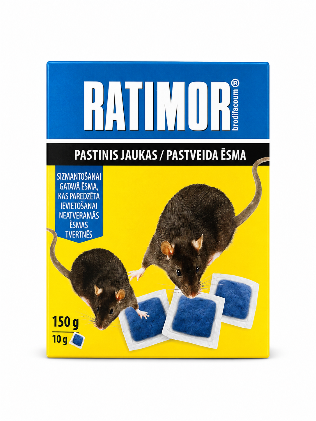 PASTVEIDA ĒSMA ŽURKU UN PEĻU IZNĪCINĀŠANAI, 150G