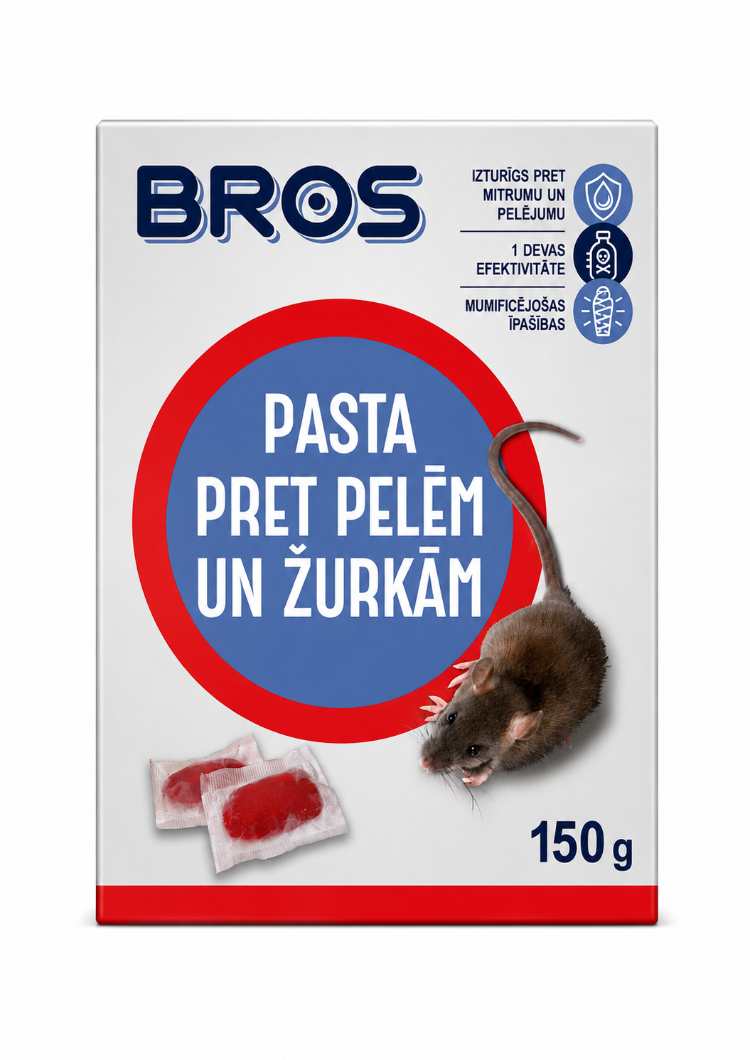 PASTVEIDA ĒSMA PEĻU UN ŽURKU IZNĪCINĀŠANU, 150G