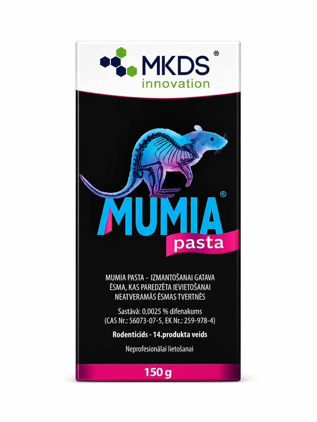MUMIFICĒJOŠA PEĻU UN ŽURKU INDE, 150G