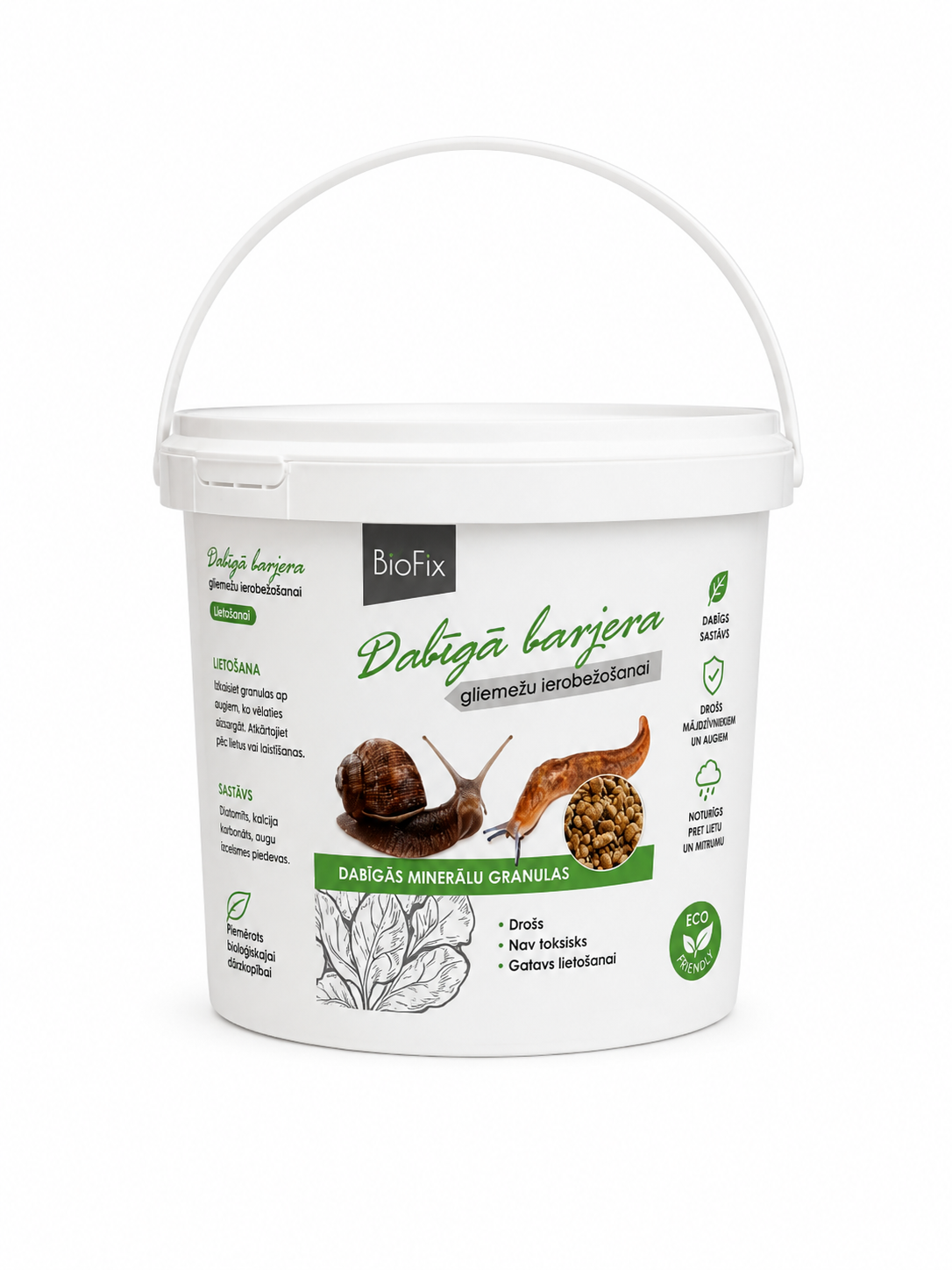 DABĪGĀS MINERĀLU GRANULAS GLIEMEŽU IEROBEŽOŠANAI, 1,5KG