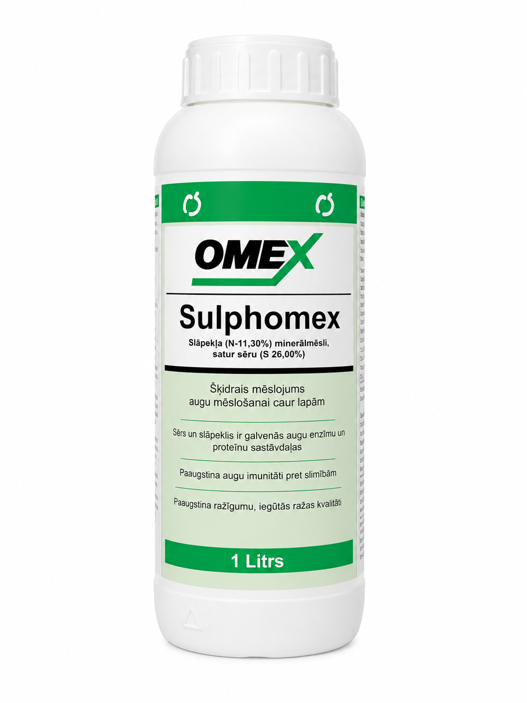 SULPHOMEX - ŠKIDRAIS SĒRA UN SLĀPEKĻU MĒSLOJUMS CAUR LAPĀM, 1L