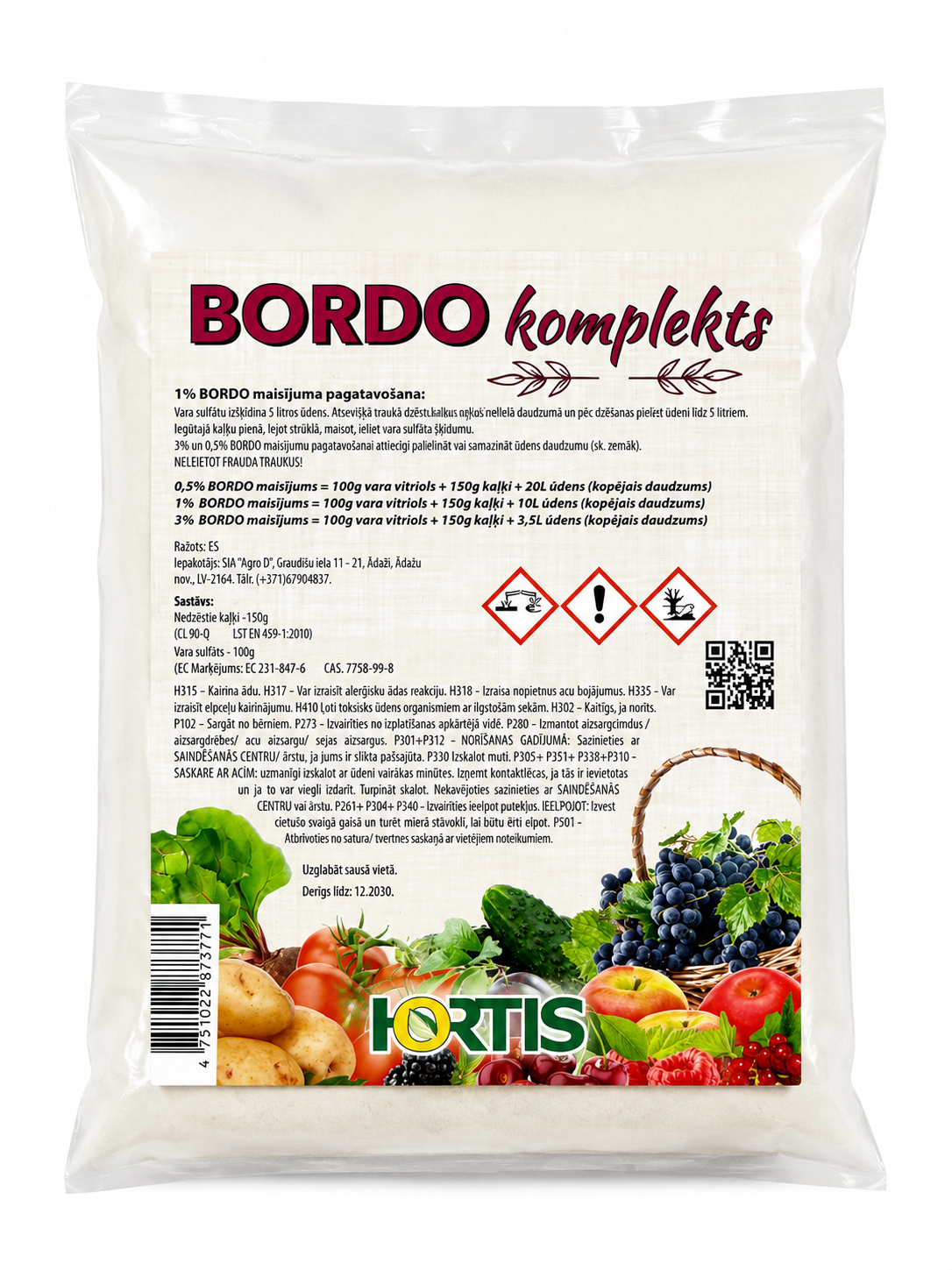 BORDO KOMPLEKTS, 250G