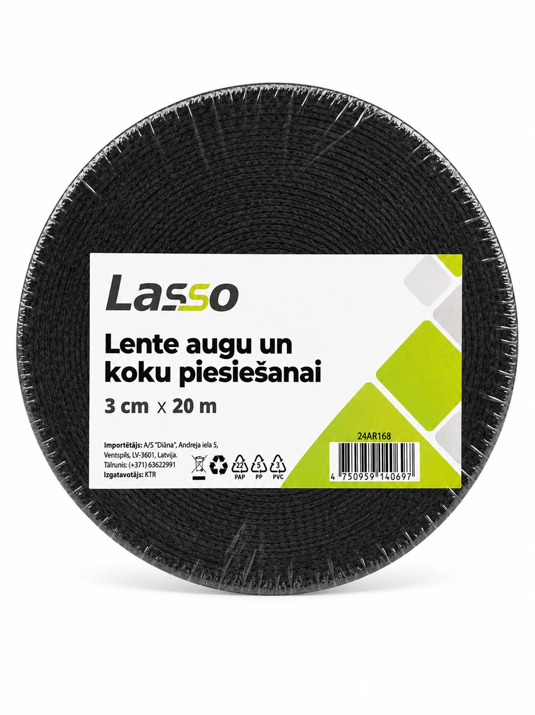 LENTE AUGU UN KOKU PIESIEŠANAI, 3CM X 20M