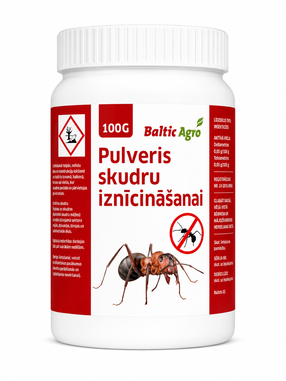PULVERIS SKUDRU INZĪCINĀŠANAI, 100G