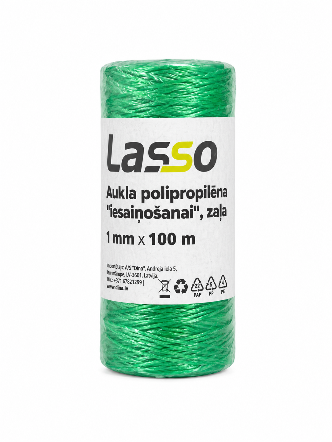 POLIPROPILĒNA AUKLA, 1mm x 100m