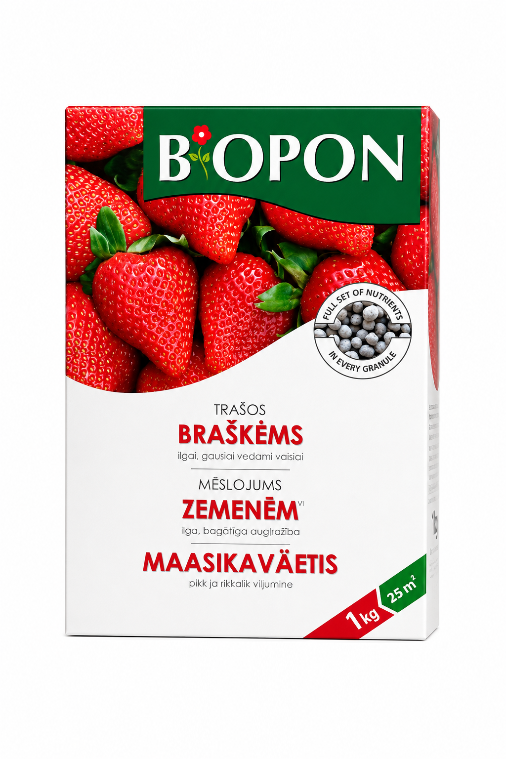 BIOPON MĒSLOJUMS ZEMENĒM, 1KG