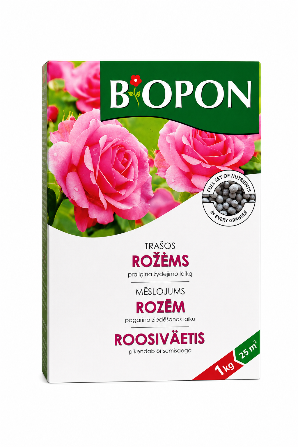 BIOPON MĒSLOJUMS ROZĒM, 1KG