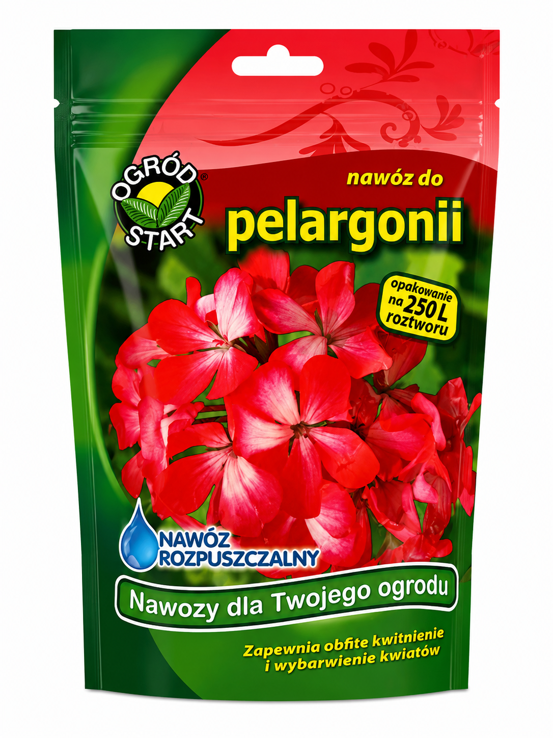 OGROD START KRISTĀLISKAIS MĒSLOJUMS PELARGONIJĀM, 250G