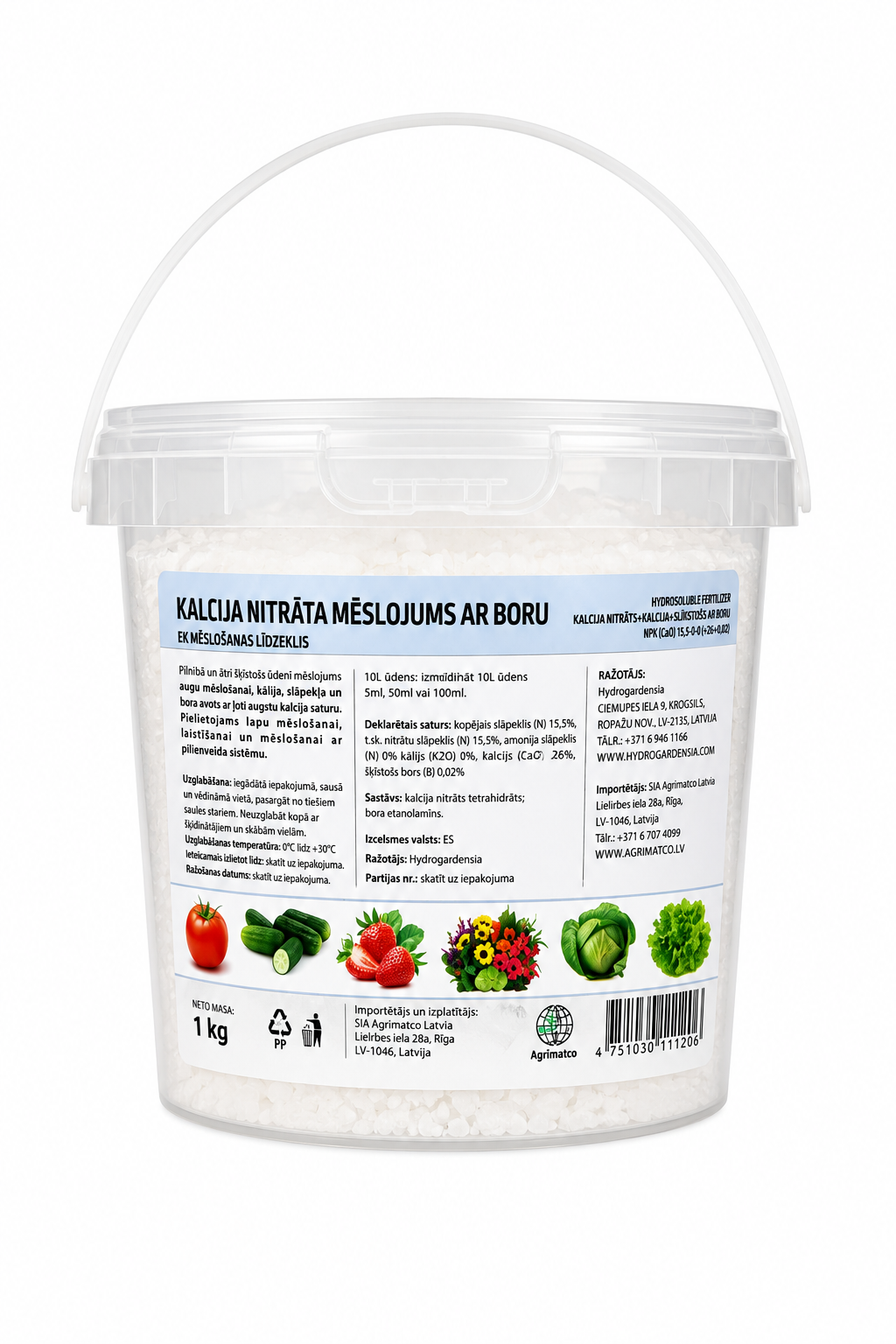 KALCIJA NITRĀTS AR BORU, 1KG