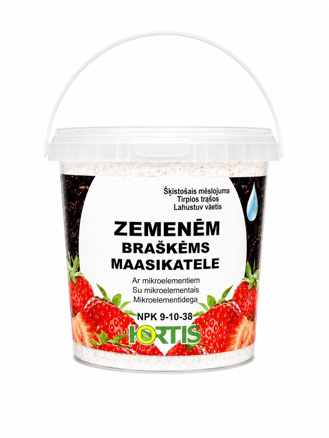 HORTIS ŠĶĪSTOŠAIS MĒSLOJUMS ZEMENĒM, 1KG
