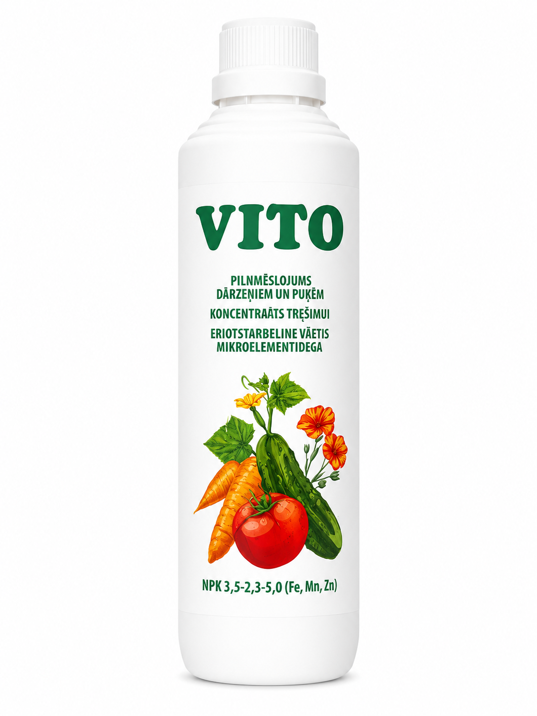 VITO UNIVERSĀLĀIS ŠĶIDRAIS PILNMĒSLOJUMS DĀRZEŅIEM UN PUĶĒM, 450ML