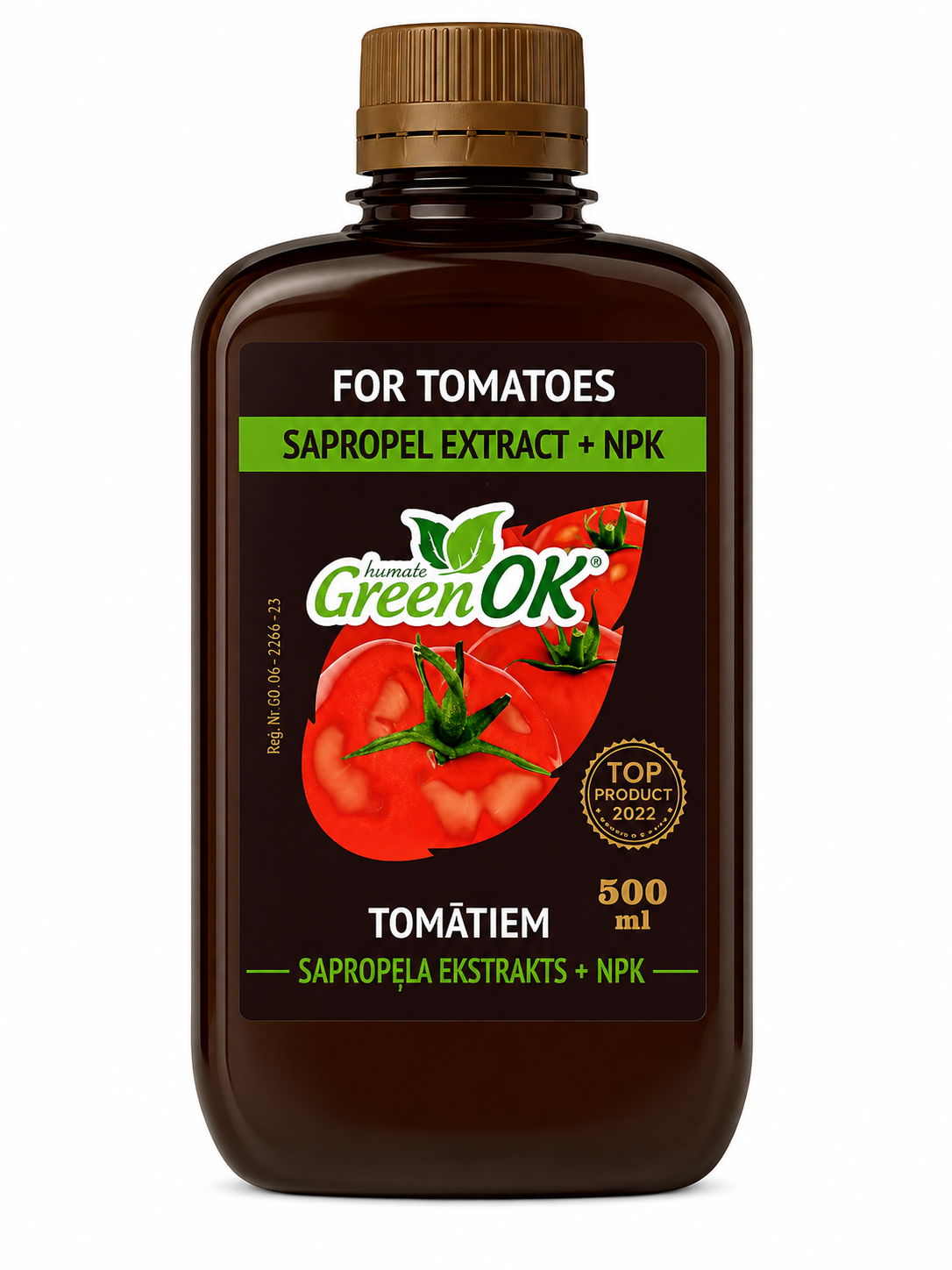GREENOK SAPROPEĻA MĒSLOJUMS TOMĀTIEM AR NPK, 500ML