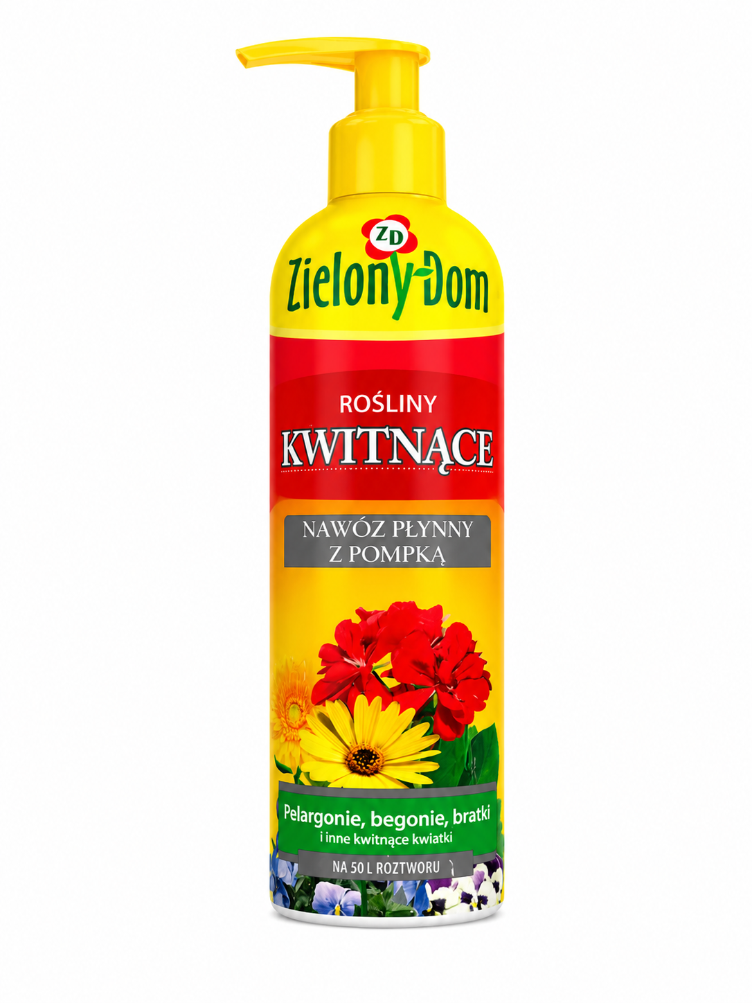 ZIELONY DOM ŠĶIDRAIS MĒSLOJUMS ZIEDOŠIEM AUGIEM AR DOZATORA SŪKNI, 300ML