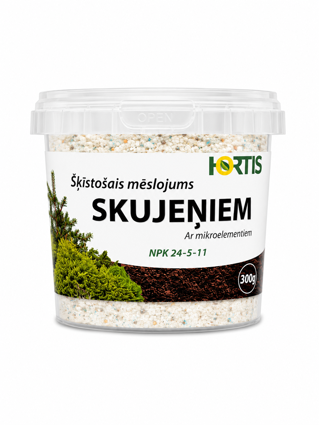 HORTIS ŠĶĪSTOŠAIS MĒSLOJUMS SKUJEŅIEM, 300G