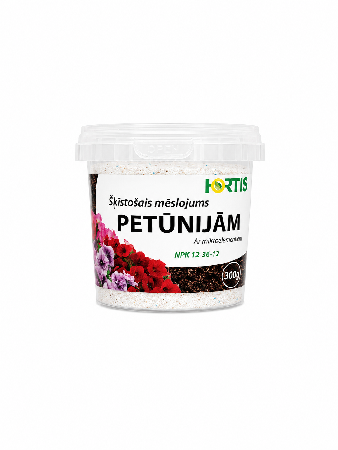 HORTIS ŠĶĪSTOŠAIS MĒSLOJUMS PETŪNIJĀM, 300G