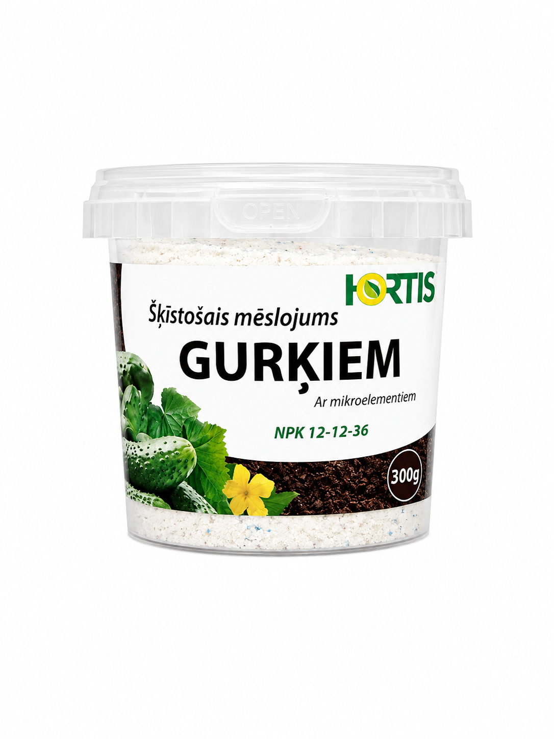 HORTIS ŠĶĪSTOŠAIS MĒSLOJUMS GURĶIEM, 300G