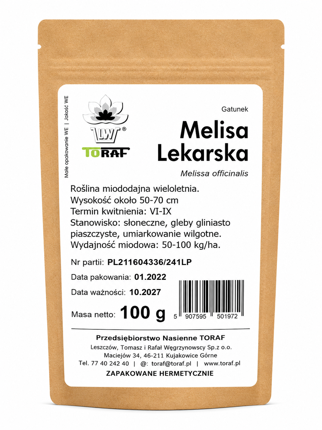 ĀRSTNIECĪBAS MELISA, 100G