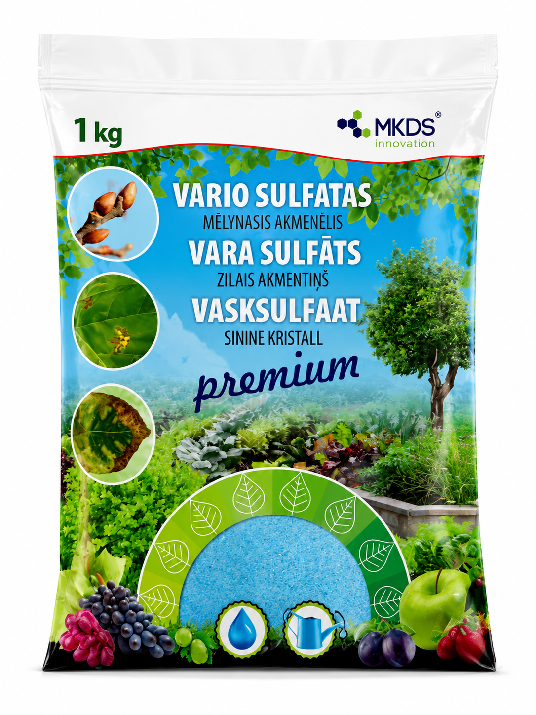 MKDS VARA SULFĀTS ZILAIS AKMENTIŅŠ, 1KG