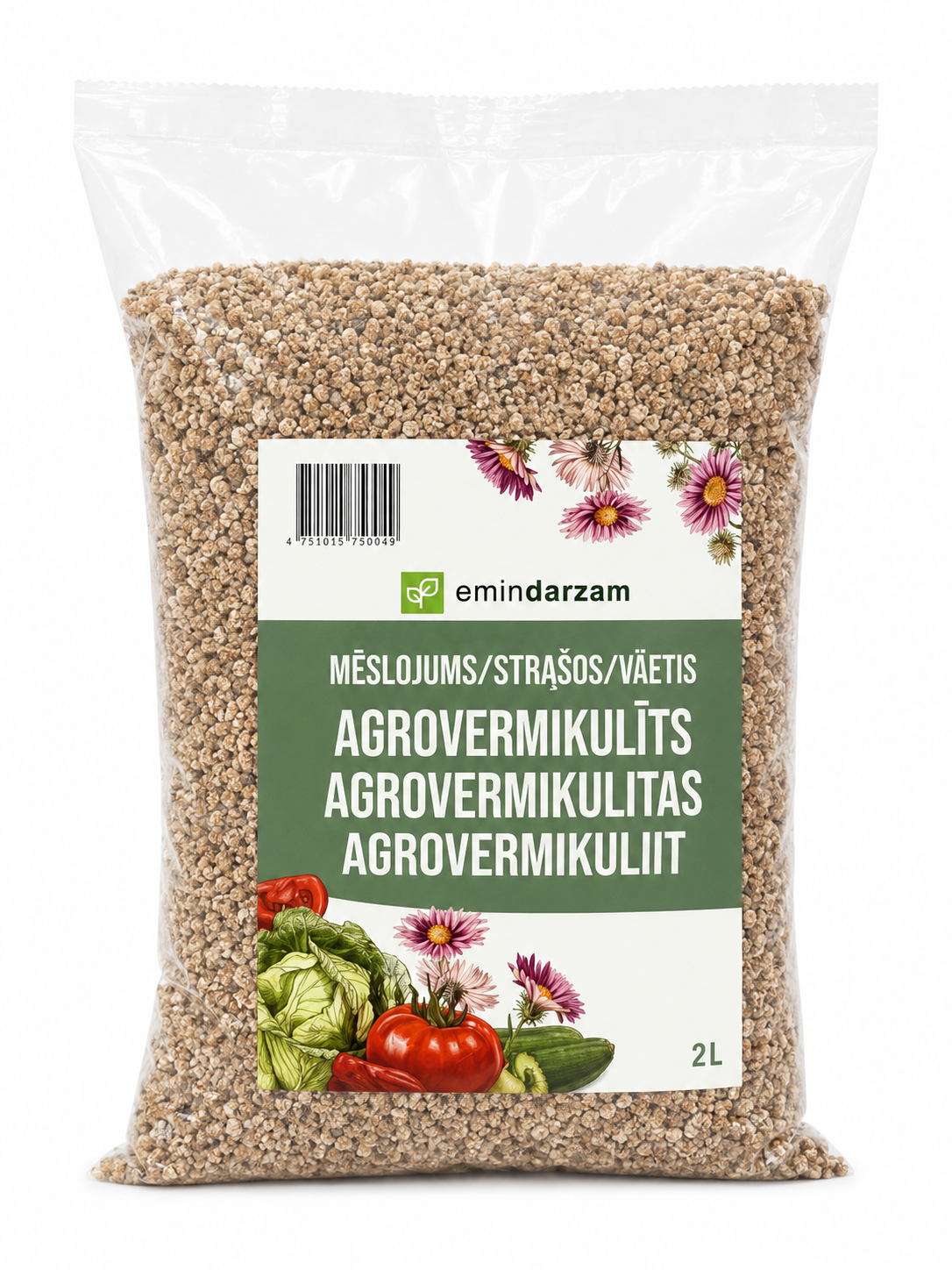 EMIN DARZAM MĒSLOJUMS AGROVERMIKULĪTS, 2L