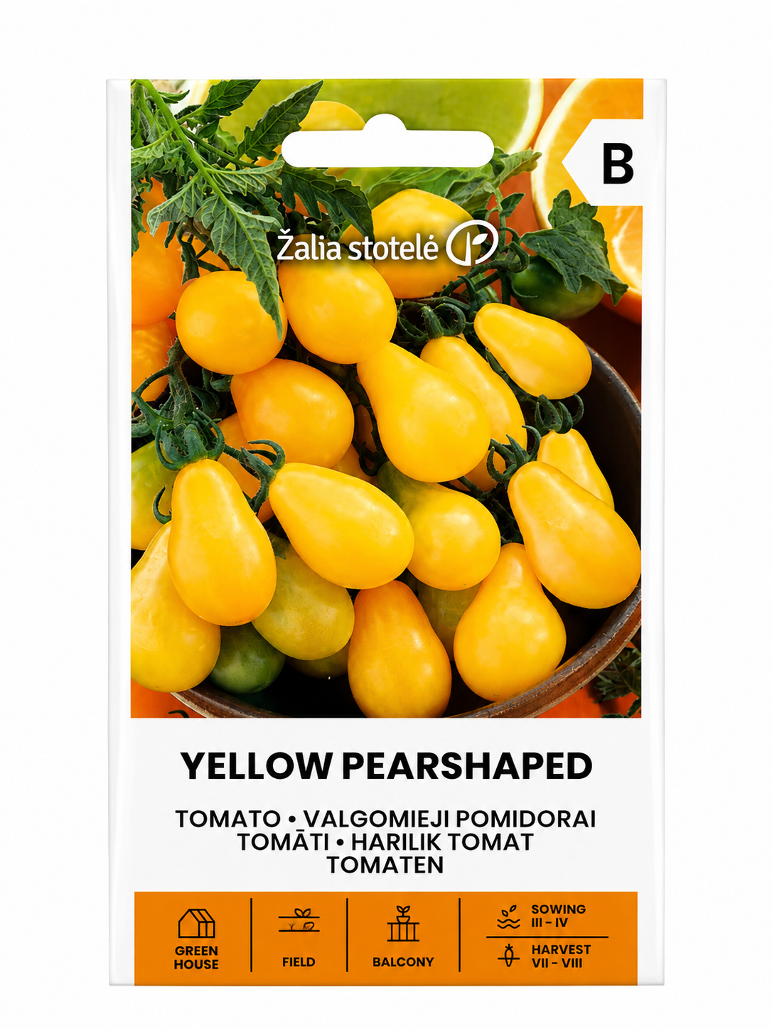 TOMĀTU SĒKLAS YELLOW PEARSHAPED, 0,2g