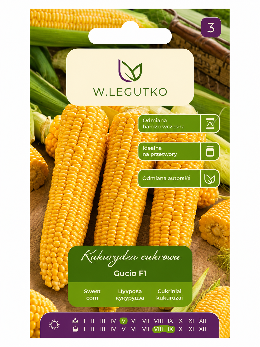 KUKURŪZAS SĒKLAS GUCIO F1, 10g