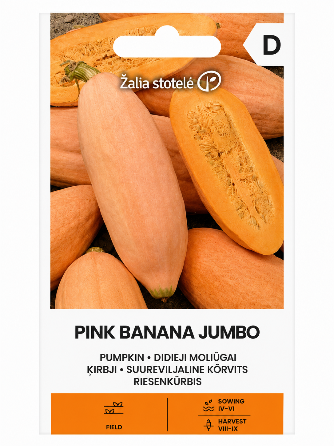 ĶIRBJU SĒKLAS PINK BANANA JUMBO, 2g