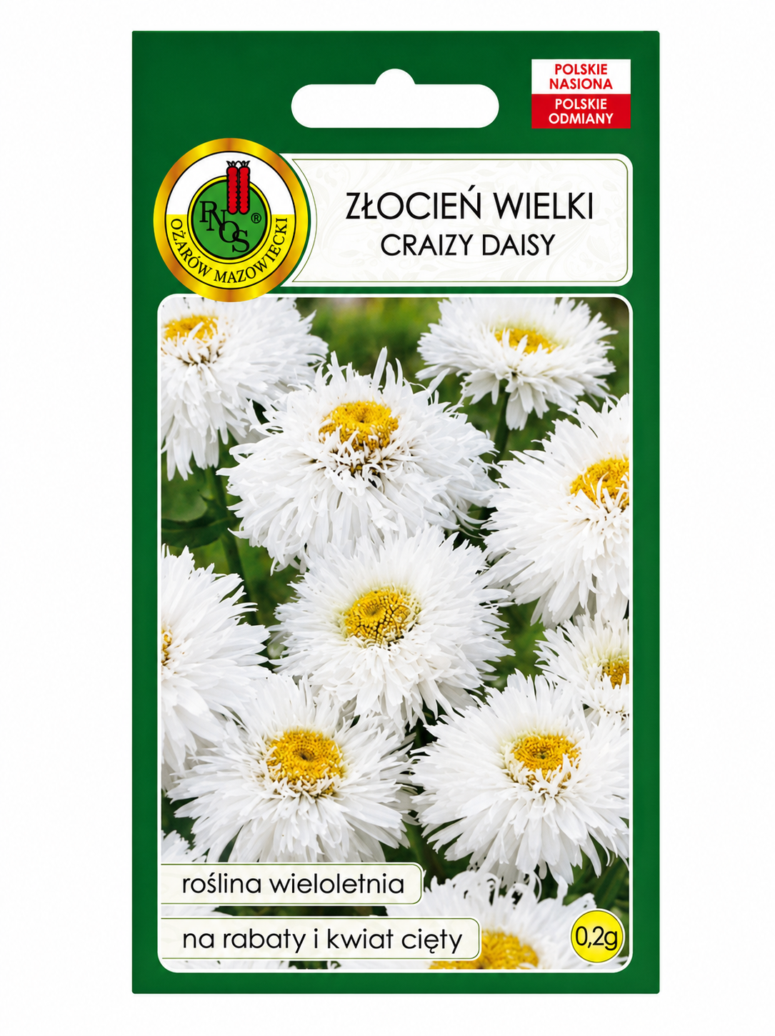 PĪPENE LIELZIEDU CRAZY DAISY, 0,2g