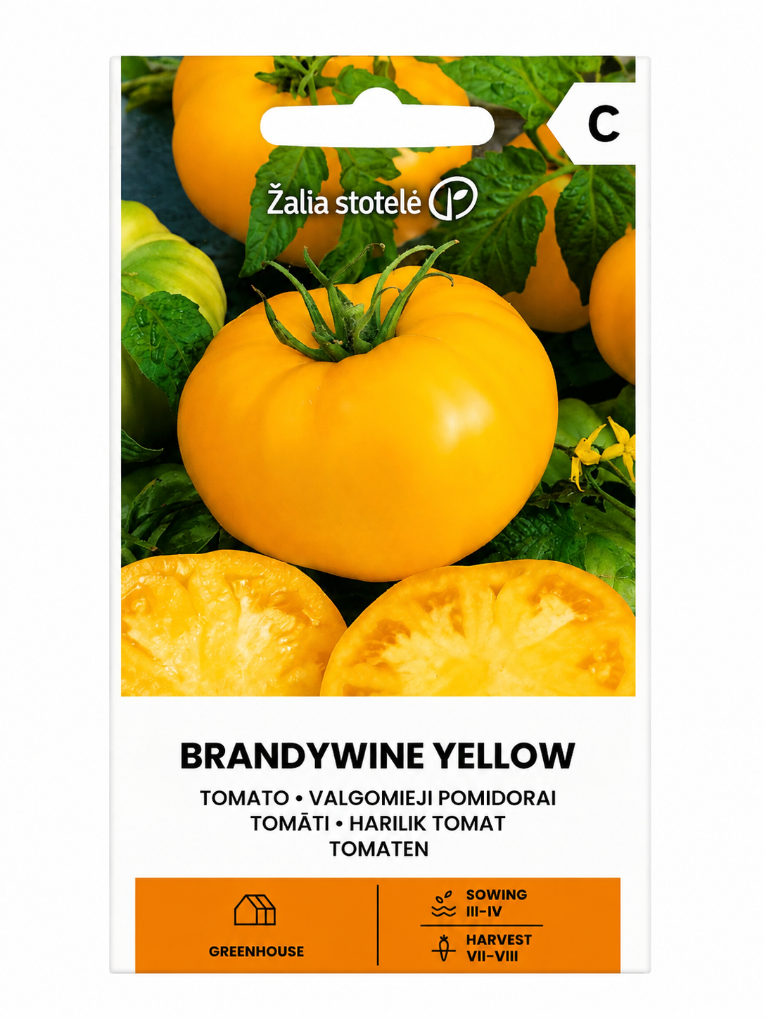TOMĀTU SĒKLAS BRANDYWINE YELLOW, 0,1g