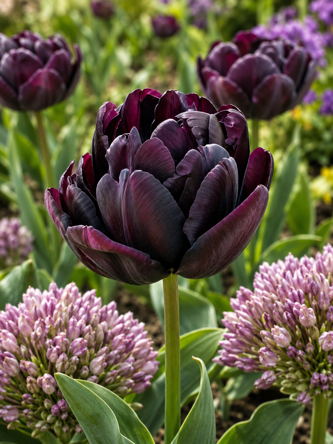 TULIPS DOUBLE LATE BLACK HERO, 5pcs