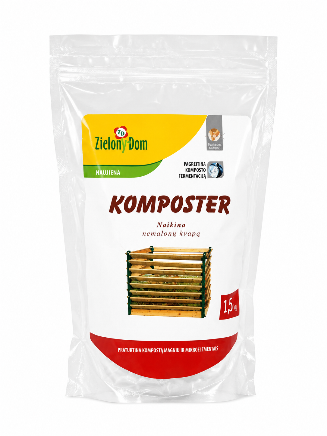 KOMPOSTĒŠANAS PAĀTRINĀTĀJS UN SMAKU NEITRALIZATORS, 1,5KG