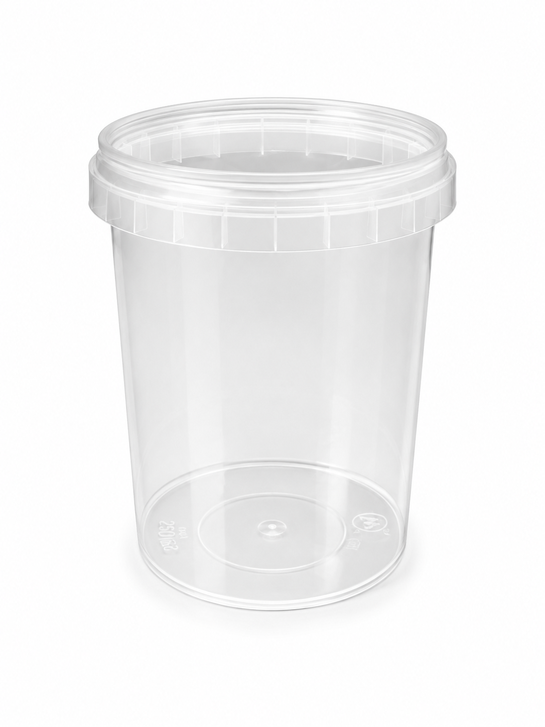 PLASTIC BUCKET WITH LID (without handle), 520ml