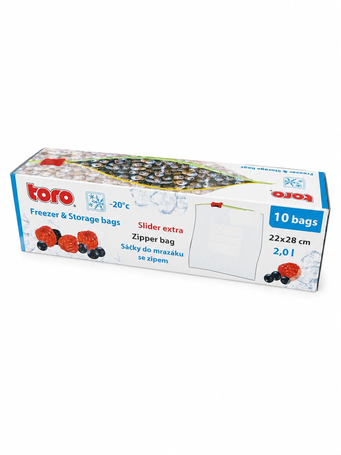 FOOD FREEZING & STORAGE BAGS, 22x28cm, 2L